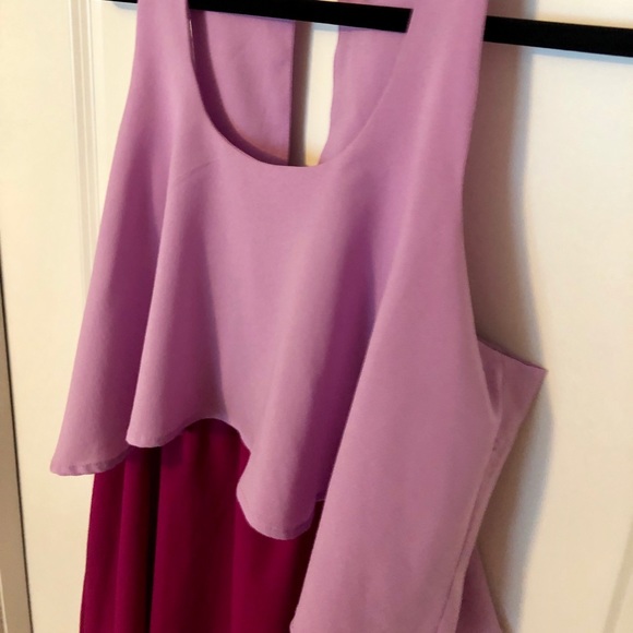 Two toned high low dress - Picture 3 of 8